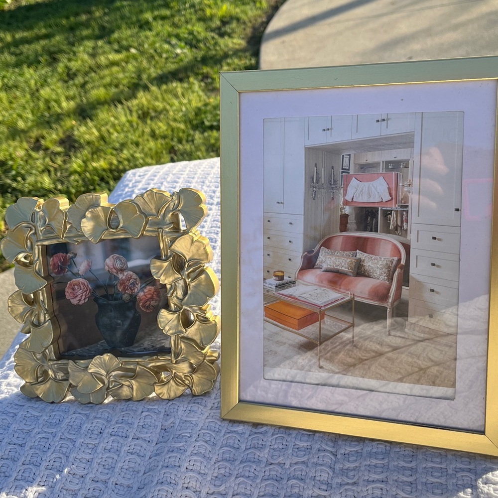 New Gold Floral and Gold Frame Set - Picture 7 of 9